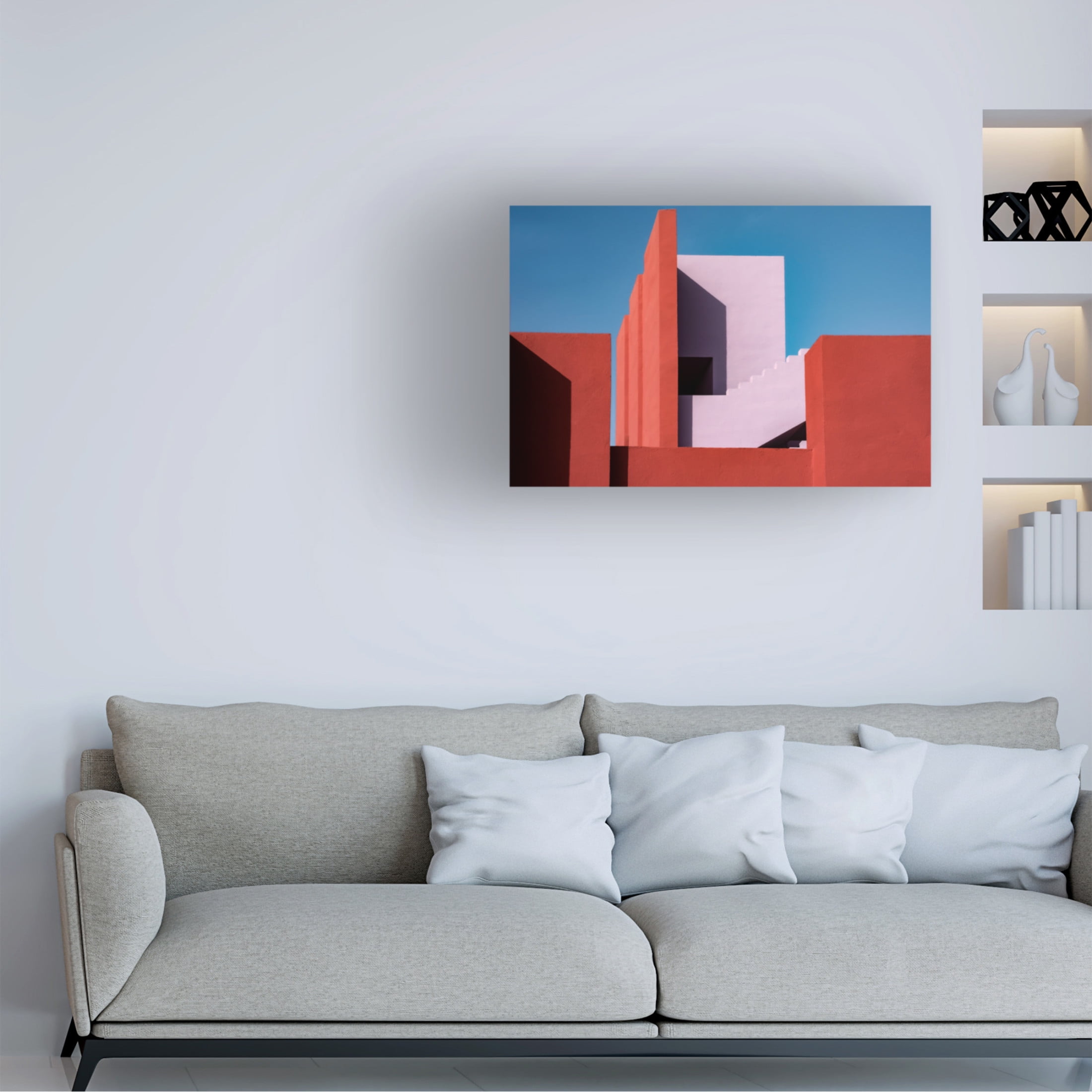 Trademark Fine Art Linda Wride Muralla Roja 47 Canvas Wall Art