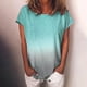 thumbnail image 5 of Gibobby Blusas Manga Larga Para Mujer Camiseta de manga corta suelta 3D de manga corta grande con estampado de verano para mujer（Azul, M), 5 of 5