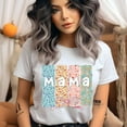 thumbnail image 2 of Mama T-Shirt for Women | Pastel Floral Gift for Mom | Cute Mother's Day Tee, Light Pink, Size 3XL, 2 of 6
