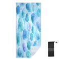 thumbnail image 2 of Quick-Dry Beach Towel 71x31in with Storage Bag, Sand Free Microfiber Towel for Travel, Swimming, Camping Watercolor Seashells Pattern, 2 of 9