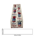 thumbnail image 4 of Memorial Day Saving!4th of July Decorations, Independence Day Table Flag Red White Blue Star Striped Floral Print Dining Table Decoration, 4 of 7