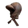 thumbnail image 3 of Gorro de invierno con protección auditiva gruesa y orejeras. Gorra de béisbol. Café, 3 of 9