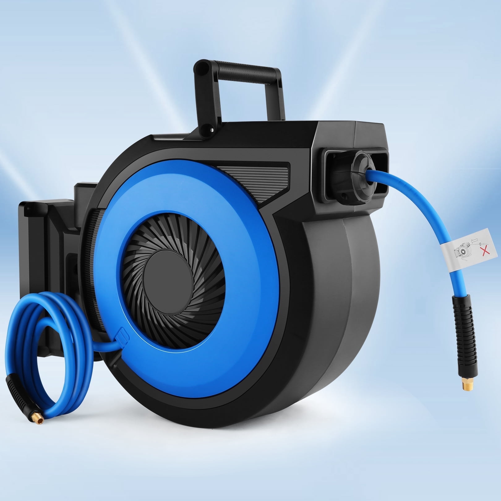 Legooin Retractable Air Hose, 0.375 in x 20 in, Blue