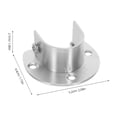 thumbnail image 2 of FOMIYES 6Ud Soporte Para Barra De Colgar Ropa En Acero Inoxidable U Para Uso En Hogar Color Plata, 2 of 7