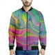 thumbnail image 3 of Chaqueta con cremallera y estampado 3D de burbujas psicodélicas para hombre, sudadera de calle con personalidad, chaquetas de gran tamaño para primavera y otoño, abrigos de manga larga, 3 of 4