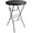 Black, variant on WoofPaw 31in Cocktail Table White High Top Folding, Portable Bar Height Folding Table Round with Removable Gray Legs, Indoor Outdoor Banquet for Parties, Commercial, Speech, Dining Black