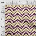 thumbnail image 2 of oneOone Polyester Spandex Purple Fabric Chevron Sewing Material Print Fabric By The Yard 56 Inch Wide, 2 of 4