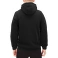 thumbnail image 2 of Boy’s Soft Sherpa Lined Juniors Youth Fleece Sweater Kids Zipper Hoodie Jacket (Black, M(10-12) ), 2 of 3