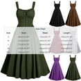 thumbnail image 4 of QATAINLAV Medieval Renaissance Dress for Halloween Womens Sleeveless Corset Dress Victorian Bridesmaid Costume Red M, 4 of 8