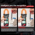 thumbnail image 3 of Peggybuy ST206 AC/DC Clamp Meter 6000 Counts Handheld for Lab/Factory/Home (Orange), 3 of 9