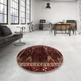 thumbnail image 3 of Ahgly Company Indoor Square Traditional Reddish Brown Animal Area Rugs, 5' Square, 3 of 6
