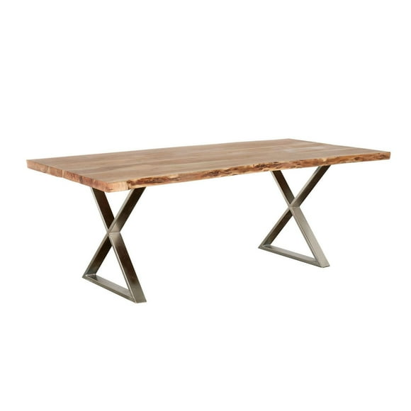 Primo International Loomie 82in Wood and Metal Dining Table