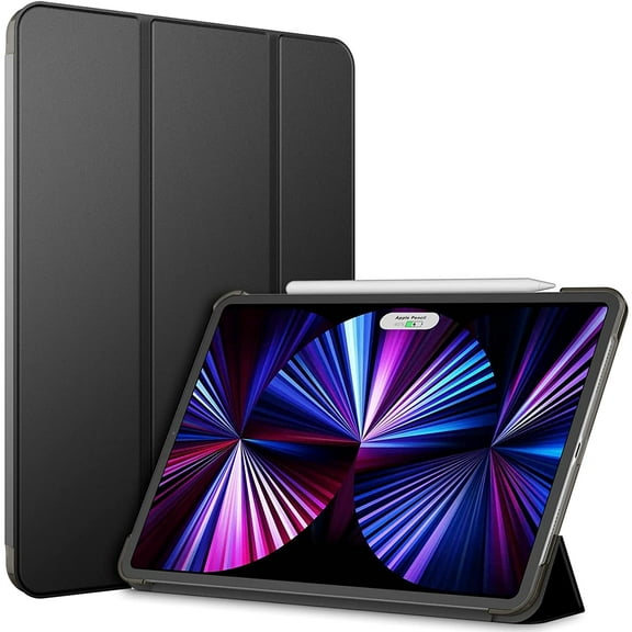 JETech Case for iPad Pro 11 Inch, 2020/2021 Model, Compatible with Pencil, Cover Auto Wake/Sleep, Black