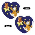 thumbnail image 2 of Pofeuu Garfield for Portable Pocket Makeup Mirror PU Cover Compact Travel Mirror with Normal and Magnifying Double Sided Glass-Round Shape-Heart Shape, 2 of 9