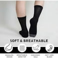 thumbnail image 6 of AMITOFO Diabetic Socks for Men Women, Extra Wide Diabetic Ankle Socks Cotton Non Binding Loose Top Neuropathy Socks, 4 Pairs, 6 of 6