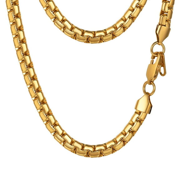 Prosteel Mens Gold Chain Chains Gold Necklace Necklaces For Men Stainless Steel Jewelry