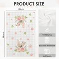 thumbnail image 2 of pogooe Happy Easter Bunny Rabbit Kitchen Dish Towels, 18x26 Inch Microfiber Soft Reusable Super Absorbent Flower Rose Green Spring Hand Towels Set of 2 for Kitchen Bathroom Laundry Decor, 2 of 6