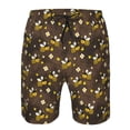 thumbnail image 3 of Balery Flying Furry Honey Bees Traje de Baño Estilo Hawaiano para Hombre, Shorts de Secado Rápido con Bolsillos-Large, 3 of 6