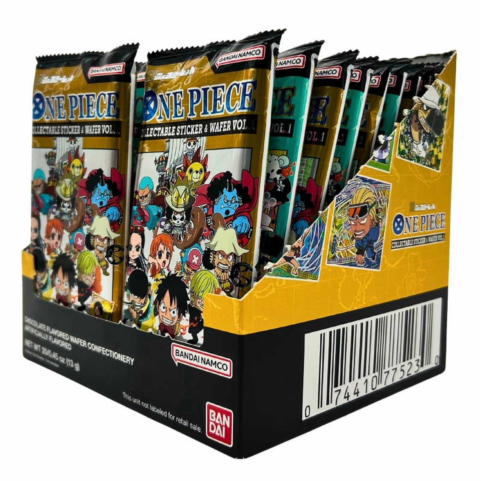 Bandai Namco One Piece Collectible Sticker & Wafer Vol. 1