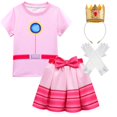 thumbnail image 1 of Trajes de princesa de carnaval de Halloween para niños, melocotón dulce, ropa rosa para niñas, cosplay infantil, actuación de cumpleaños, fiesta de carnaval zhangyuxiang unisex, 1 of 2