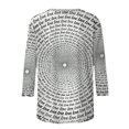thumbnail image 5 of Ruimatai Women's Casual 3/4 Sleeve Round Neck Top Blouse Soft Stretch Comfortable Everyday Wear Fashion Shirt, 5 of 7