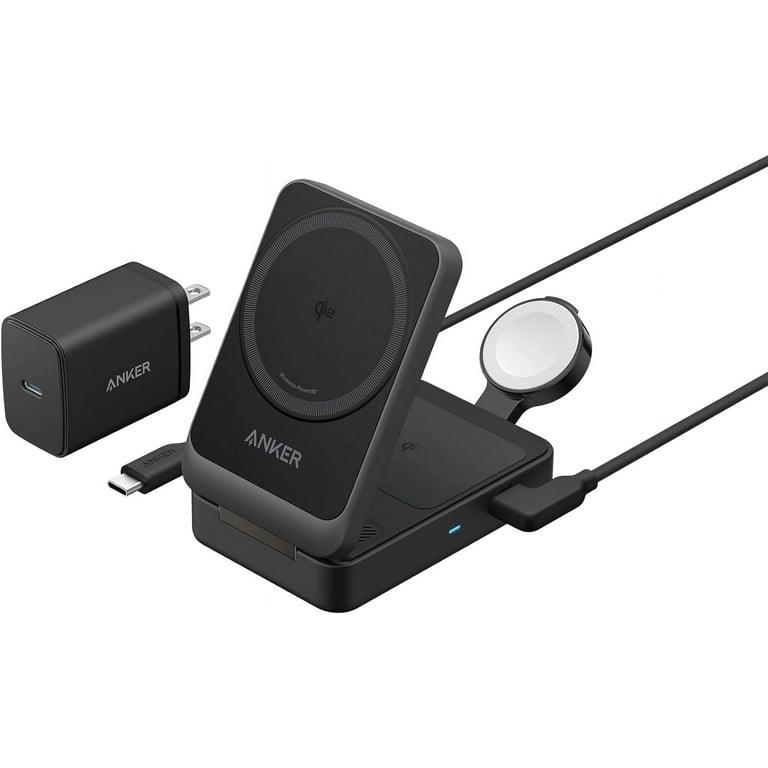 新品　Anker MagGo 3-in-1 with Qi2 充電ステーション Amazon.co.jp: Anker MagGo Wireless Charging Station (Foldable 3-in