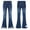 Dark Blue, variant on Aislor Girls Distressed Jeans Flared Jeggings Kids Ruffle Denim Pants Stretchy Bell Bottoms Casual Trousers Dark Blue 10