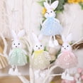 thumbnail image 7 of Easter Tutu Bunny Hanging Ornament, Soft Fabric Rabbit Pendant for Easter Tree, Window, Home & Car Decor, 7 of 7
