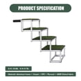 thumbnail image 4 of 4 Steps Foldable Dog Ramp for Cars,Portable Pet Dog Stairs for Large Dogs with Non-Slip Surface & Reinforced Design,Lightweight Yet Sturdy for SUVs,Trucks,Supports up to 250lbs, 4 of 10