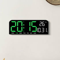 sruoe Alarm Clock, Clock Alarm Bedside, Clock Alarm Digital, Alarm Clocks for Bedrooms, Small Alarm Clock, Vibrating Alarm Clock, Projection Rectangular, Plastic