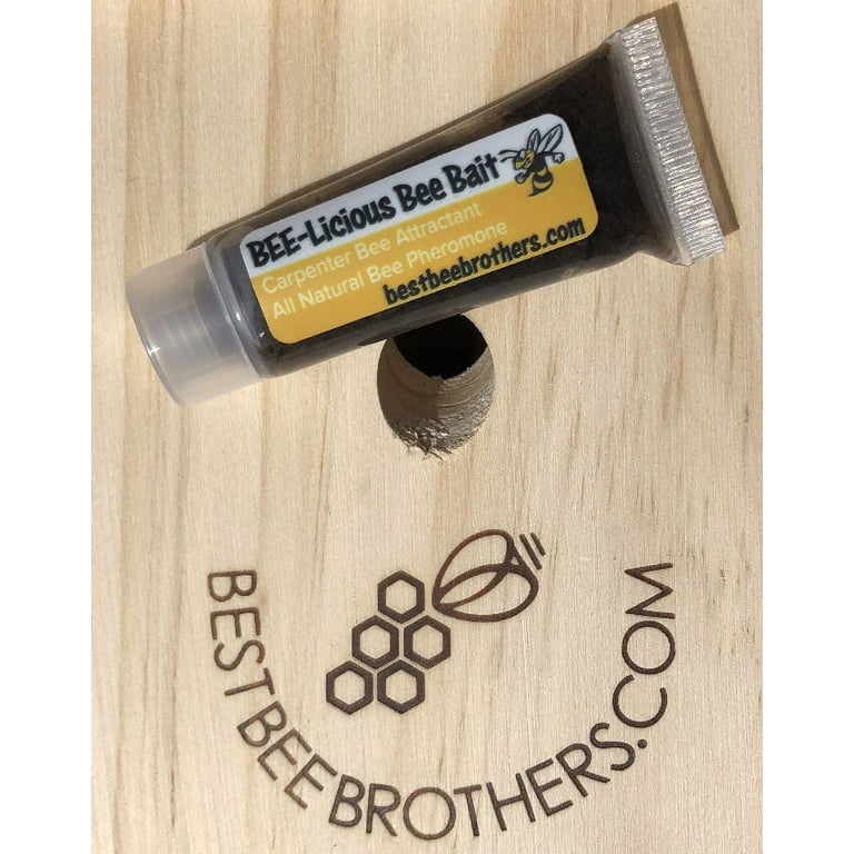 札付き♥️スティング✨beehouse Best Bee Brothers' Bee-licious Carpenter Bee Trap Attractant, Nest