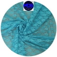 thumbnail image 2 of MDS Pack of 20 Yard Solid Lace Trim Fabric for Wedding Decoration by 55”- Turquoise, 2 of 5