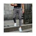 thumbnail image 3 of Plaid Print Pants Men's Casual Trousers Loose And Thin, 3 of 6