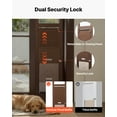 thumbnail image 5 of VEVOR Dog Door for Sliding Glass Door, 75 7/8 to 80 11/16 in Adjustable Height, Aluminum Alloy Frame with Rotating Hinges, Lock Design, 10 1/4 x 16 1/4 in Flap, Sliding Glass Pet Door for Renters, 5 of 9