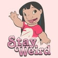 thumbnail image 2 of Toddler's Lilo & Stitch Stay Weird Lilo  Graphic Tee Light Pink 5T, 2 of 3