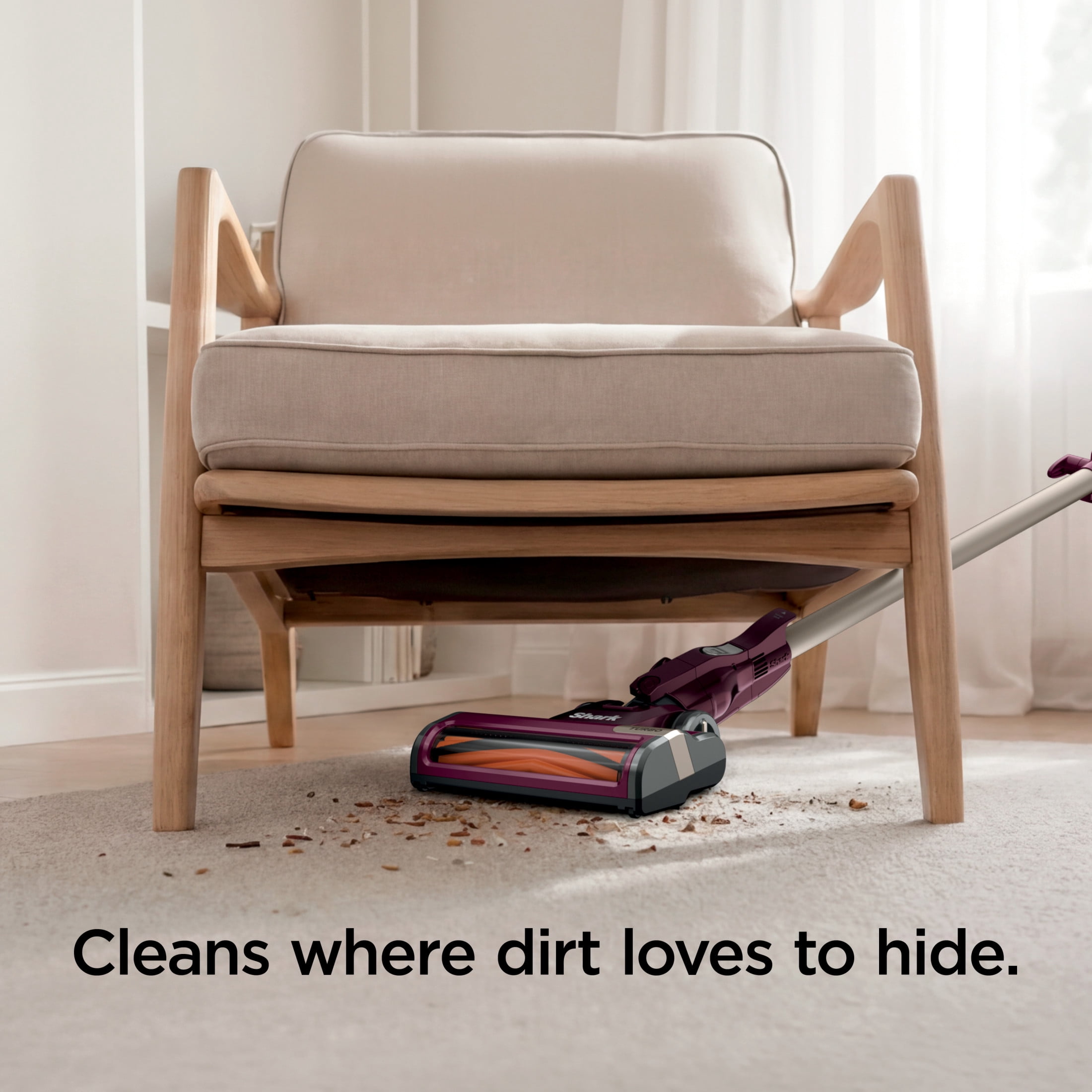 Shark Rocket Turbo Corded Stick Vacuum, with Self-Cleaning Brushroll, Powerful Pet Hair Pickup, Handheld Conversion, Swivel Steering, Easy-Empty Dust Cup, TV300 Magenta