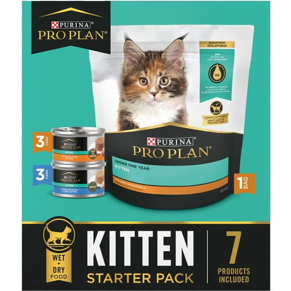 Purina Pro Plan Complet & Équilibré Pack de Démarrage pour Chaton, Boîte de 2,12 Lb