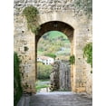 thumbnail image 2 of Eggers, Julie 12x14 White Modern Wood Framed Museum Art Print Titled - Italy-Chianti-Monteriggioni Looking out an arched entrance into the walled town, 2 of 4