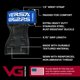 thumbnail image 3 of Correas de muñeca Versa Gripps Classic MED/LG Azul, fabricadas en EE. UU., 3 of 8
