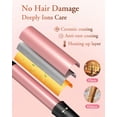 thumbnail image 4 of Juego de varita rizadora 5 en 1 con alisador de pelo de hierro plano, rizador de pelo de 3 barriles, 3 rizadores de cerámica (0,35"-1,25"), rizador de pelo de calor rápido de 2 temperaturas con guante, 4 of 5