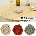 thumbnail image 1 of OUSITAID 3Pcs Cheesecloth Table Runner Gauze Table Runner 35 x 118 Inch Boho Table Runner for Party Wedding Rustic Table Runner Decor for Wedding Baby Shower Party, 1 of 10