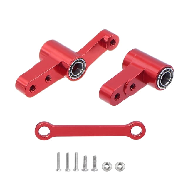 ZheElen 1/14 Servo de Direction Complet en Alliage d'Aluminium Haute Précision pour MJX 14210 14209 Rouge