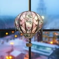thumbnail image 3 of Qiweii 2 Piece Heart Shaped Hot Air Balloon Acrylic Ornament，Cute Hanging Decor，Home Party Holiday Decorative Pendant, 3 of 5