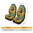 thumbnail image 5 of Xoenoiee Horse Sunflowers Print Car Seat Covers Set, Univerfal Fit Vehicle Front Seat Covers Bucket Seat Protector for Womens Men Set of 2, 5 of 6