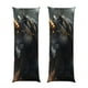 thumbnail image 1 of Fotbe Black And Gold White Horse Funda para Almohada Corporal con Diseño, Funda de Microfibra Ultrasuave de 20x54 Pulgadas, Ropa de Cama Elegante, 1 of 7