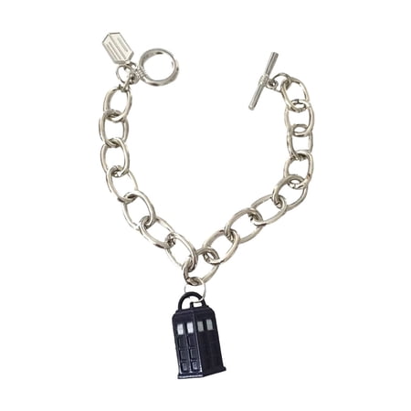 Doctor Who Blue Tardis Stainless Steel Charm Bracelet Movie TV Fan Fashion Gift Jewelry Doctor Who Blue Tardis Stainless Steel Charm Bracelet Movie TV Fan Fashion Gift Jewelry