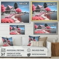 thumbnail image 4 of Designart "Memorable Pink Lakeshore I" Lake House Cottage Floater Framed Wall Art Print, 4 of 7