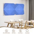 thumbnail image 6 of DOLLAR BOSS 8 Pcs Felt Cork Board Tiles, Felt Pin Board Notice Boards, Self Adhesive DIY Bulletin Board Blue Leaf Design Decoration Pin Board for Office Home Wall Decor Stickers Memos Photos Display, 6 of 9