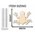 thumbnail image 2 of Unfinished Wood Tree Frog Silhouette - Craft- up to 46" DIY 14" / 1/8", 2 of 3