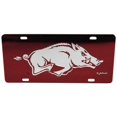 thumbnail image 2 of NCAA Arkansas Razorbacks Étiquette de Voiture, Rouge Miroir, Grand, 2 of 3
